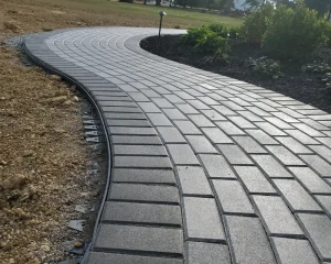 Paver Pathway Surrounding Pool