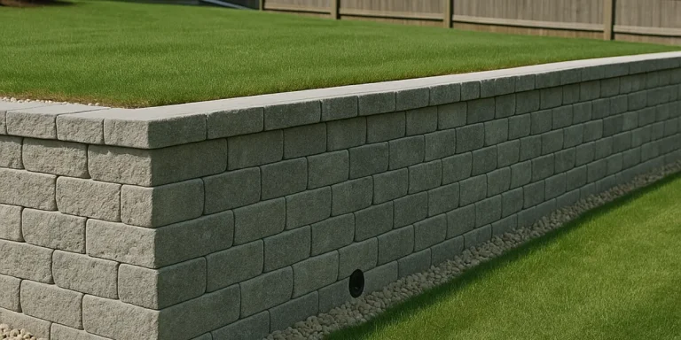 fixing leaning retaining walls