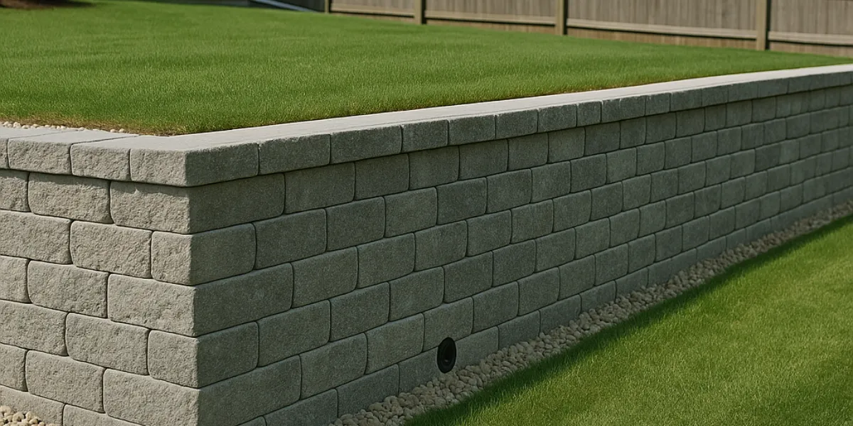 fixing leaning retaining walls