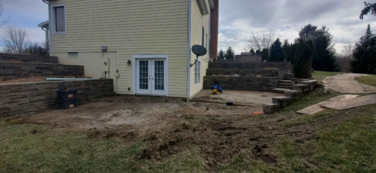 Erosion control for sloped lawns in Mount Gilead