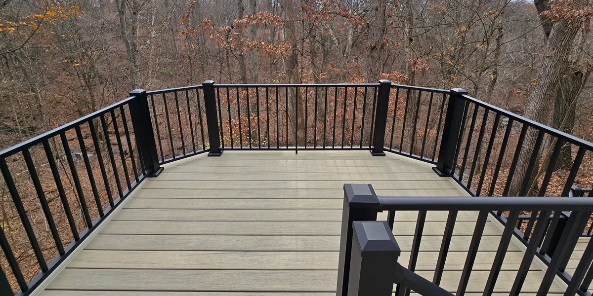 A beautiful TimberTech composite deck built for these homeowners in Powell.