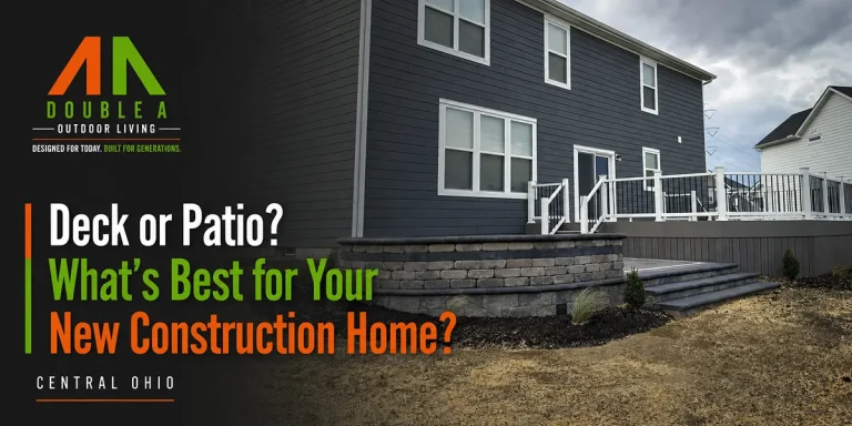 Deck or patio construction for your new home backyard